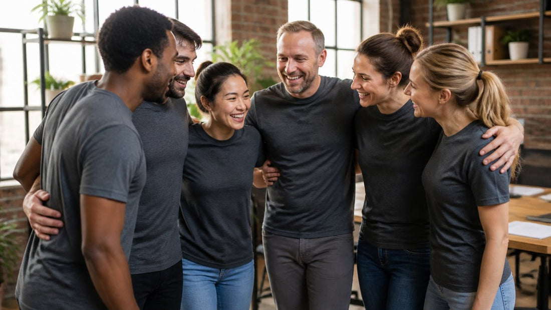 Benefits of Custom Shirts for Staff Team Building